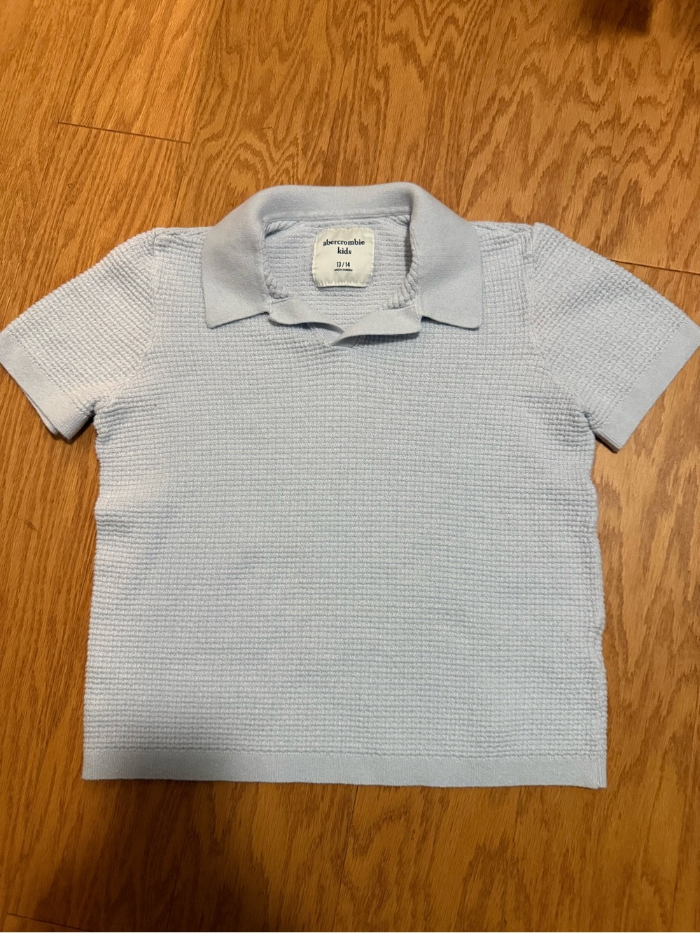abercrombie kids knit polo top - 13/14